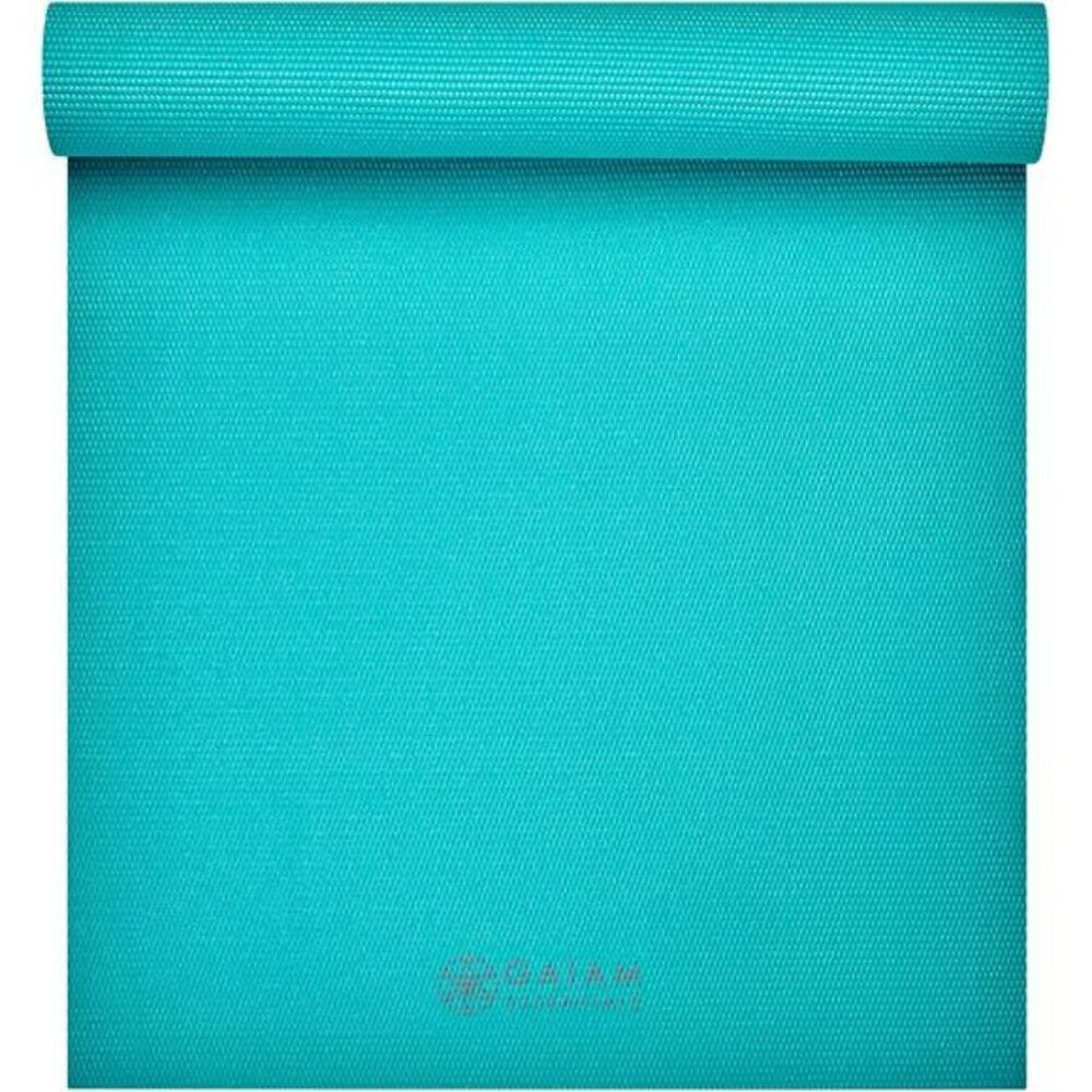 Gaiam Yoga Mat 72in Extra Thick Non Slip Fitness Mat with Carry Strap 1 4 Inch
